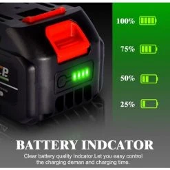 Ersatzakku 128vf Für Elektrowerkzeug ONEVAN 18V Mit LED-Anzeige 9 Ersatzakku 128vf Für Elektrowerkzeug ONEVAN 18V Mit LED-Anzeige -Elektrosägen Verkäufe 2022 52520334 3