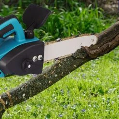 Kettensäge Akku-Kettensäge - 10 Zoll - Blau - Bürstenloser Motor - Für Garten- Und Holzarbeiten Holzschneider - Für Makita 18V - ONEVAN 10 Kettensäge Akku-Kettensäge - 10 Zoll - Blau - Bürstenloser Motor - Für Garten- Und Holzarbeiten Holzschneider - Für Makita 18V - ONEVAN -Elektrosägen Verkäufe 2022 52520341 4