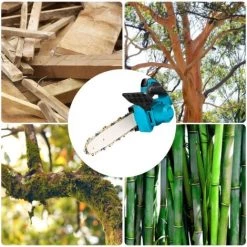 Kettensäge Akku-Kettensäge - 10 Zoll - Blau - Bürstenloser Motor - Für Garten- Und Holzarbeiten Holzschneider - Für Makita 18V - ONEVAN 11 Kettensäge Akku-Kettensäge - 10 Zoll - Blau - Bürstenloser Motor - Für Garten- Und Holzarbeiten Holzschneider - Für Makita 18V - ONEVAN -Elektrosägen Verkäufe 2022 52520341 5