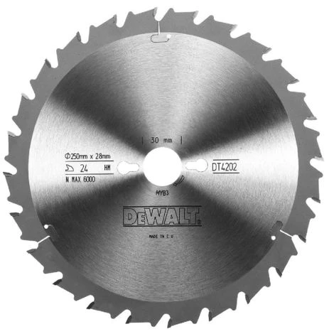 DeWALT Kreissaegeblatt Stat. 250/30mm 24FZ - DT4202-QZ 3 DeWALT Kreissaegeblatt Stat. 250/30mm 24FZ - DT4202-QZ