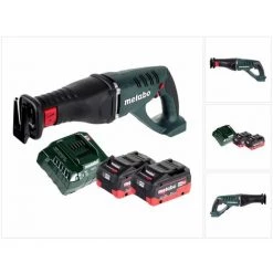 METABO® Metabo ASE 18 LTX Akku Säbelsäge Reciprosäge 18 V + 2x Akku 8,0 Ah + Ladegerät