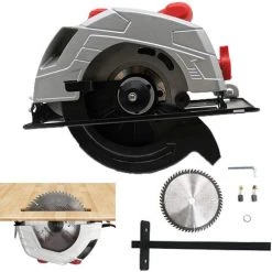 TEETOK Schnurgebundene Elektrische S?ge Holzschneider Kreiss?ge 1650W Multifunktions-Schneidemaschine