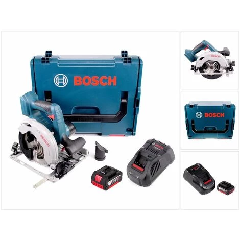 Bosch GKS 18V-57 G Akku Kreissäge 18V 165 Mm + 1x Akku 5,0Ah + Ladegerät + L-Boxx 3 Bosch GKS 18V-57 G Akku Kreissäge 18V 165 Mm + 1x Akku 5,0Ah + Ladegerät + L-Boxx