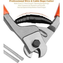TINOR Kabelschneiderzange 200 Mm Chrom-Vanadium-Stahlschneider, Geeignet Zum Schneiden Von Kupferkabeln, Stahldrahtkabeln, Aluminium- Und Elektrokabeln -Elektrosägen Verkäufe 2022 55576829 3