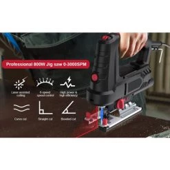 METERK 800-W-Stichsäge 6 Stichsäge Mit Variabler Drehzahl Und Sägeblattführung Linealschlüssel -Elektrosägen Verkäufe 2022 55623484 5