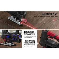 METERK 800W Jig Saw 6 Variable Geschwindigkeit Puzzle Mit Sägeblätter Linealschlüssel -Elektrosägen Verkäufe 2022 55628928 3