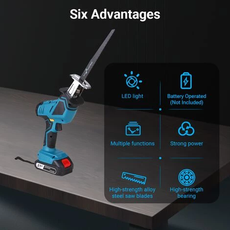 LIFCAUSAL Electric Reciprocating Saw Electric Saber Saw Outdoor Portable Small Electric Wood-cutting Saw Lithium Saber Saw 4 LIFCAUSAL Electric Reciprocating Saw Electric Saber Saw Outdoor Portable Small Electric Wood-cutting Saw Lithium Saber Saw – Bild 2