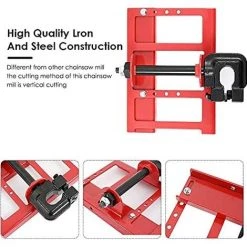 TINOR Mini Tragbare Kettensägenmühle Für Alle Kettensägen, Mini Chainsaw Mill Für Bauarbeiter Holzarbeiter, Planking Lumber Kettensägenbefestigung Enthält 1 Satz Montagewerkzeuge -Elektrosägen Verkäufe 2022 56760191 4