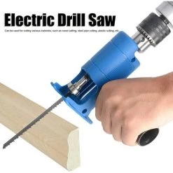 TINOR Elektrische Säbelsäge, Haushaltskolbensäge Elektrische Bohrmaschine Modifiziert Zu Stichsäge Tragbares Werkzeug Für Die Holzbearbeitung Kunststoffschneiden -Elektrosägen Verkäufe 2022 56761621 3