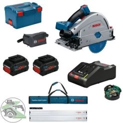 Bosch Akku-Tauchkreissäge GKT 18V-52 GC + FS-Set + 2x Akku 8,0 Ah + GAL18V-160