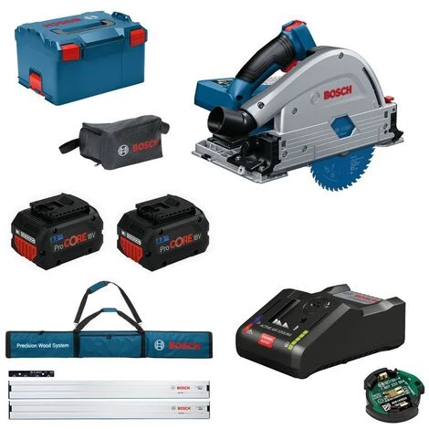 Bosch Akku-Tauchkreissäge GKT 18V-52 GC + FS-Set + 2x Akku 8,0 Ah + GAL18V-160 4 Bosch Akku-Tauchkreissäge GKT 18V-52 GC + FS-Set + 2x Akku 8,0 Ah + GAL18V-160 – Bild 2