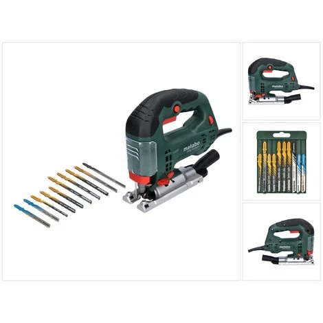 Metabo STEB 100 Quick Stichsäge 710 W 100 Mm ( 601110000 ) + 10 Tlg. Sägeblatt Set ( 623599000 ) 3 Metabo STEB 100 Quick Stichsäge 710 W 100 Mm ( 601110000 ) + 10 Tlg. Sägeblatt Set ( 623599000 )
