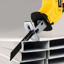 Elektrische Säbelsäge, Akku-Gattersäge, Holzsägeblatt Aus Gelbem Metallttern, Handgriff-Schneidemaschine Geeignet Für Makita 18V Akku - Onevan - Mit 4*Sägeblä -Elektrosägen Verkäufe 2022 57587760 5