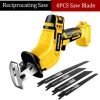ONEVAN Elektrische Säbelsäge - Akku-Gattersäge, Holzsägeblatt Aus Gelbem Metallttern, Handgriff-Schneidemaschine Geeignet Für Makita 18V Akku - Mit 4*Sägeblä -Elektrosägen Verkäufe 2022 57587770 1