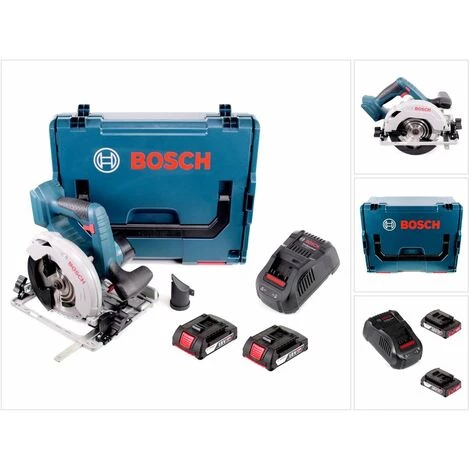 Bosch GKS 18V-57 G Akku Kreissäge 18V 165 Mm + 2x Akku 2,0Ah + Ladegerät + L-Boxx 4 Bosch GKS 18V-57 G Akku Kreissäge 18V 165 Mm + 2x Akku 2,0Ah + Ladegerät + L-Boxx – Bild 2