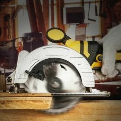 ONEVAN Akku Kreissäge Handkreissäge 125MM 5" Kreissägen 12000RPM 1500W Tauchsäge - Für 18V Makita Akku - Gelb - Mit 3*Sägeblätter -Elektrosägen Verkäufe 2022 58279186 5