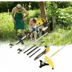 Gartenpflege-Set - Multitool Benzin - Freischneider - Rasentrimmer - Gelb - MaxxGarden -Elektrosägen Verkäufe 2022 58346970 4