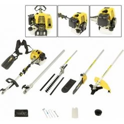 Gartenpflege-Set - Multitool Benzin - Freischneider - Rasentrimmer - Gelb - MaxxGarden -Elektrosägen Verkäufe 2022 58346970 5