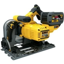 DEWALT 54V XR FLEXVOLT Tauchsäge - 2 Akkus 54V 6.0Ah, Ladegerät, Gehäuse - DCS520T2
