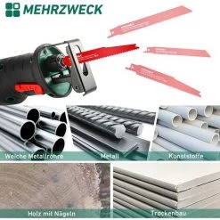 Säbelsäge, HYCHIKA 18V Akku Säbelsäge Mit 4.0 Ah Batterie, Mit Variabler Drehzahl Von 0 Bis 2800SPM, 6 Sägeblätter -Elektrosägen Verkäufe 2022 59418762 5