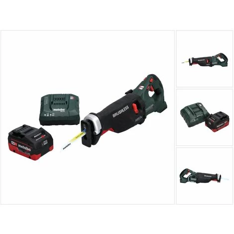 METABO® Metabo SSEP 18 LTX BL MVT Akku Säbelsäge 18 V Brushless + 1x Akku 5,5 Ah + Ladegerät 3 METABO® Metabo SSEP 18 LTX BL MVT Akku Säbelsäge 18 V Brushless + 1x Akku 5,5 Ah + Ladegerät