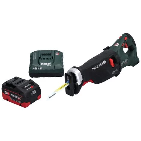 METABO® Metabo SSEP 18 LTX BL MVT Akku Säbelsäge 18 V Brushless + 1x Akku 5,5 Ah + Ladegerät 4 METABO® Metabo SSEP 18 LTX BL MVT Akku Säbelsäge 18 V Brushless + 1x Akku 5,5 Ah + Ladegerät – Bild 2