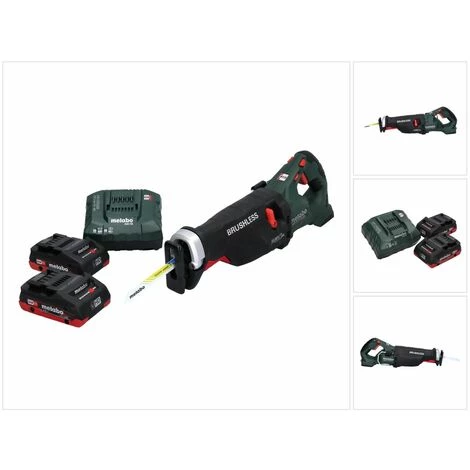Metabo SSEP 18 LTX BL MVT Akku Säbelsäge 18 V Brushless + 2x Akku 4,0 Ah + Ladegerät 3 Metabo SSEP 18 LTX BL MVT Akku Säbelsäge 18 V Brushless + 2x Akku 4,0 Ah + Ladegerät