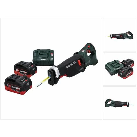 METABO® Metabo SSEP 18 LTX BL MVT Akku Säbelsäge 18 V Brushless + 2x Akku 8,0 Ah + Ladegerät 3 METABO® Metabo SSEP 18 LTX BL MVT Akku Säbelsäge 18 V Brushless + 2x Akku 8,0 Ah + Ladegerät