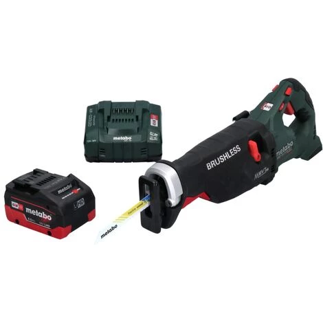 Metabo SSEP 18 LTX BL MVT Akku Säbelsäge 18 V Brushless + 1x Akku 8,0 Ah + Ladegerät 3 Metabo SSEP 18 LTX BL MVT Akku Säbelsäge 18 V Brushless + 1x Akku 8,0 Ah + Ladegerät
