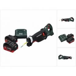 METABO® Metabo SSEP 18 LTX BL MVT Akku Säbelsäge 18 V Brushless + 2x Akku 5,5 Ah + Ladegerät