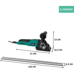 VONROC Mini-Kreissäge / Tauchsäge 500W – Ø85mm – Mit Führungsschiene – Variable Drehzahl – Inkl. 3 Sägeblätter -Elektrosägen Verkäufe 2022 60565946 3