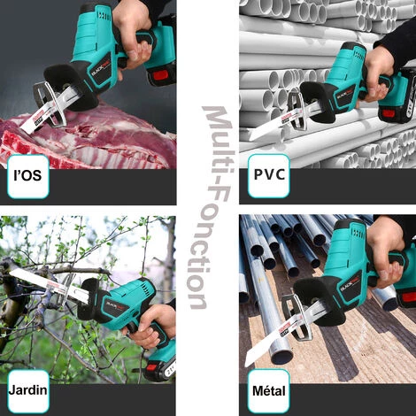 BLACKPINE – Akku-Säbelsäge, 21 V Akkubetriebene Säbelsäge, Kabellose Elektrische Säbelsäge, Einstellbare Geschwindigkeiten 0–1500 U/min, 1 × Sägeblätter, Mit 1500 MAh, 2 × Batterien, Ideal Zum Schneiden Von Holz Und Metall 7 BLACKPINE – Akku-Säbelsäge, 21 V Akkubetriebene Säbelsäge, Kabellose Elektrische Säbelsäge, Einstellbare Geschwindigkeiten 0–1500 U/min, 1 × Sägeblätter, Mit 1500 MAh, 2 × Batterien, Ideal Zum Schneiden Von Holz Und Metall – Bild 5