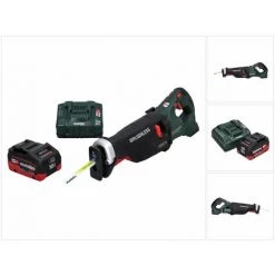METABO® Metabo SSEP 18 LTX BL MVT Akku Säbelsäge 18 V Brushless + 1x Akku 10,0 Ah + Ladegerät