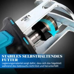 ONEVAN Säbelsäge 18-V-Akku-Elektro, Tragbares Metall-Holz-PVC-Schneidwerkzeug Mit Variabler Geschwindigkeit Für Makita 18-V-Akku -Elektrosägen Verkäufe 2022 61198604 3