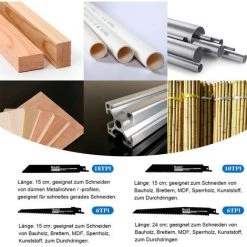 ONEVAN Säbelsäge 18-V-Akku-Elektro, Tragbares Metall-Holz-PVC-Schneidwerkzeug Mit Variabler Geschwindigkeit Für Makita 18-V-Akku -Elektrosägen Verkäufe 2022 61198604 5