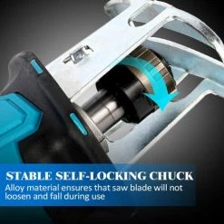 ONEVAN Scie Sabre électrique - Scie Alternative Sans Fil, Lame De Scie à Bois En Métal, Machine De Découpe à Poignée Adaptée à La Batterie Makita 18V - Sans Batterie Et Lame -Elektrosägen Verkäufe 2022 61198607 4