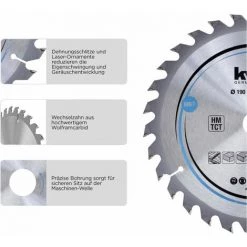 KWB Kreissägeblatt HM Mittel Ø 160x16 Z20 -Elektrosägen Verkäufe 2022 61548586 4