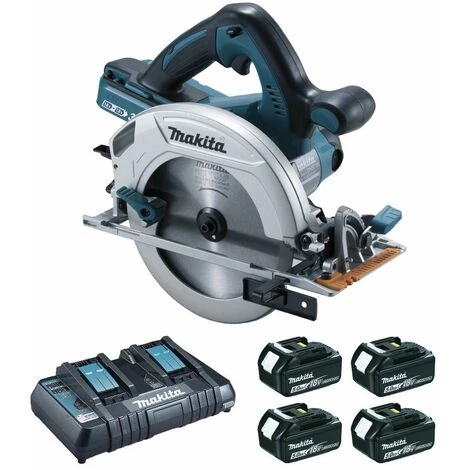 Kreissäge 36 V => 2 X 18 V Li-Ionen 5 Ah Ø 190 Mm (4 Akkus) MAKITA - 4 Akkus, Ladegerät, Koffer - DHS710PT4J 3 Kreissäge 36 V => 2 X 18 V Li-Ionen 5 Ah Ø 190 Mm (4 Akkus) MAKITA - 4 Akkus, Ladegerät, Koffer - DHS710PT4J