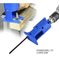 SUPERSELLER Elektrische Bohrmaschine Modifizierte Kettensäge - Tragbares Schneidwerkzeug Für Die Holzbearbeitung - Blau - Blau -Elektrosägen Verkäufe 2022 61684059 3