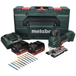 Metabo STA 18 LTX 140 Akku Stichsäge 18 V + 2x Akku 5,5 Ah + Ladegerät + 10 Tlg. Stichsägeblatt Set + MetaBOX 8 Metabo STA 18 LTX 140 Akku Stichsäge 18 V + 2x Akku 5,5 Ah + Ladegerät + 10 Tlg. Stichsägeblatt Set + MetaBOX -Elektrosägen Verkäufe 2022 61843867 2