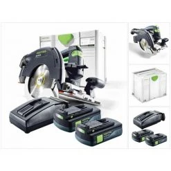 Festool HKC 55 Li EB Basic Plus Akku Handkreissäge 18V ( 201358 ) 160 Mm Brushless Im Systainer + 2x 3,1Ah Akku + Ladegerät