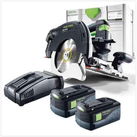 Festool HKC 55 Li 5,2 EB-Plus-SCA Akku Handkreissäge 18V ( 201369 ) 160 Mm Brushless Im Systainer + 2x 5,2Ah Akku + Ladegerät 4 Festool HKC 55 Li 5,2 EB-Plus-SCA Akku Handkreissäge 18V ( 201369 ) 160 Mm Brushless Im Systainer + 2x 5,2Ah Akku + Ladegerät – Bild 2