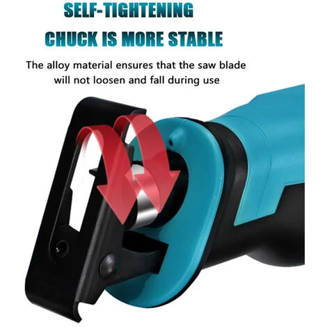 LIFCAUSAL Tragbare Multifunktionale Säbelsägen Säbelsägen Für Den Außenbereich, Elektrowerkzeuge Zum Schneiden Von Metall, Holz, PVC, Kunststoffen (2 Stück Batterien EU-Stecker) 6 LIFCAUSAL Tragbare Multifunktionale Säbelsägen Säbelsägen Für Den Außenbereich, Elektrowerkzeuge Zum Schneiden Von Metall, Holz, PVC, Kunststoffen (2 Stück Batterien EU-Stecker) – Bild 4