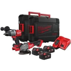 JURAMONDO Spezial Milwaukee COMBO-DEAL M18 FPP2Y-503X + Akku Schlagschrauber 1/2" ONE KEY FUEL M18 ONEFHIWF12-0X