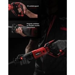 BLACKPINE – Säbelsäge, Verstellbare Griffe, Handsäge 900 W, 0–2800 U/min, 2 Klingen, Schnitttiefe: Holz Und Kunststoff 0–326 Mm, Metall 0–300 Mm -Elektrosägen Verkäufe 2022 63781898 3