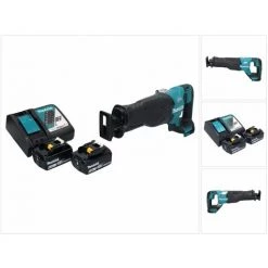 Makita DJR 187 RG Akku Reciprosäge Säbelsäge 18 V Brushless + 2x Akku 6,0 Ah + Ladegerät