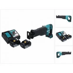 Makita DJR 187 RT Akku Reciprosäge Säbelsäge 18 V Brushless + 2x Akku 5,0 Ah + Ladegerät