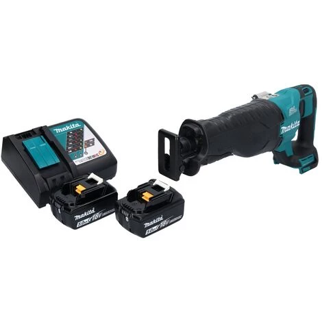 Makita DJR 187 RT Akku Reciprosäge Säbelsäge 18 V Brushless + 2x Akku 5,0 Ah + Ladegerät 4 Makita DJR 187 RT Akku Reciprosäge Säbelsäge 18 V Brushless + 2x Akku 5,0 Ah + Ladegerät – Bild 2