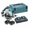 MAKITA Kreissäge Bl 18vx2 Lxt 190mm 5ah 2 Fledermaus. Makpac