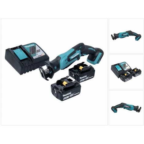 Makita DJR 185 RG Akku Recipro Säbelsäge 18 V + 2x Akku 6,0 Ah + Ladegerät 3 Makita DJR 185 RG Akku Recipro Säbelsäge 18 V + 2x Akku 6,0 Ah + Ladegerät